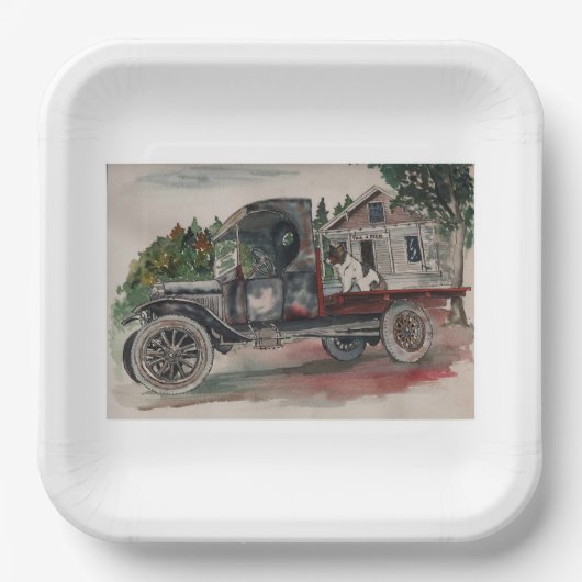 Bestuurder achterbank papieren bordje (Voorkant)