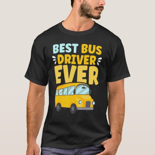 Bestuurder beste bus op school t-shirt (Voorkant)
