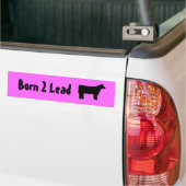 Bestuurder bewerken, geboren op 2 lood bumpersticker (Op Truck)