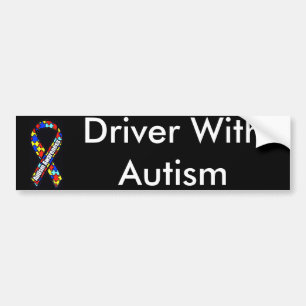 Bestuurder met autisme bumpersticker