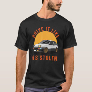 Bestuurder rijder Het lijkt alsof het een gestolen T-shirt