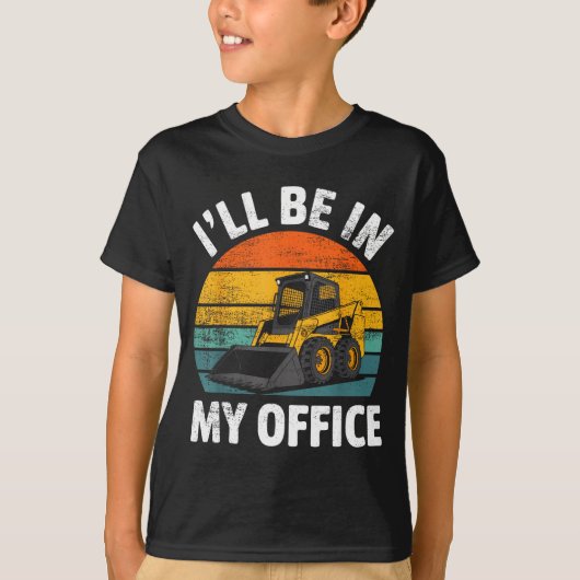 Bestuurder Skid Steer Constructie Zware Uitrusting T-shirt (Voorkant)