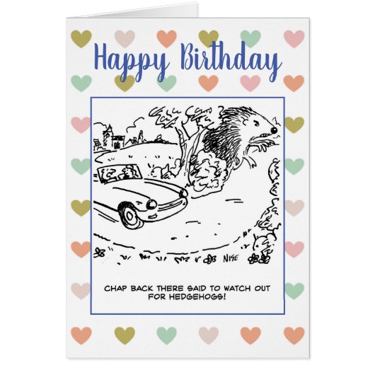 Bestuurder verkocht om uit te kijken voor egel-Jok (Voorkant)