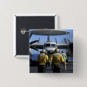 Bestuurders van stuurhut vierkante button 5,1 cm (Voorkant /achterkant)