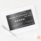 bestuurdersauto rechthoekige sticker (Envelop)