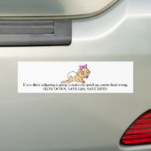 Bestuurdersbumper sticker (Op auto)