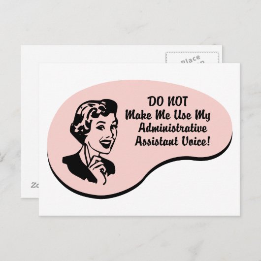 Bestuursassistent-stem Briefkaart (Voorkant / Achterkant)