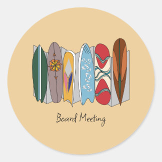 Bestuursvergadering Ronde Sticker