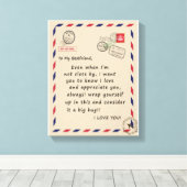 BestVriend Gift | Voor mijn beste vriend hou ik va Canvas Afdruk (Insitu (Houten vloer))