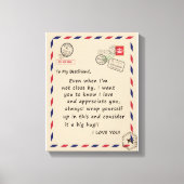 BestVriend Gift | Voor mijn beste vriend hou ik va Canvas Afdruk (Voorkant)