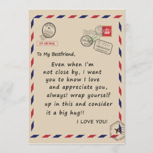 BestVriend Gift Voor mijn beste vriend hou ik va Kaart