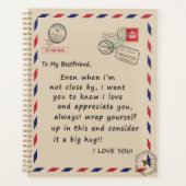 BestVriend Gift | Voor mijn beste vriend hou ik va Planner (Voorkant)