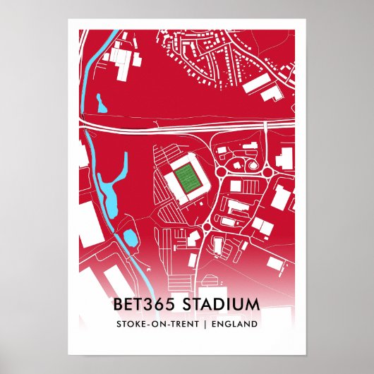 bet365 Stadium Poster – Thuisbasis van Stoke City  (Voorkant)