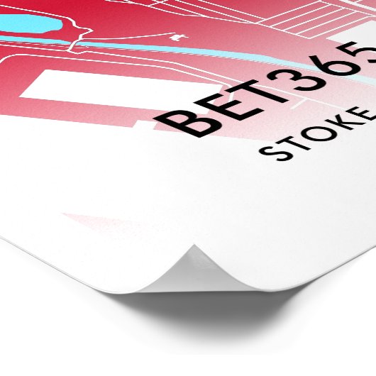 bet365 Stadium Poster – Thuisbasis van Stoke City  (Hoek)