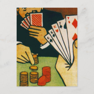 Bet Full House-speelkaartjes Game Party - Uitnodig Kaart