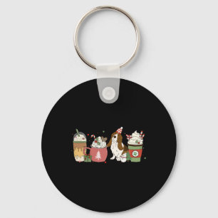 Bet Hound Coffee Latte Winter Christmas Dog Mom Ho Sleutelhanger