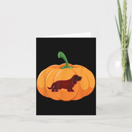 Bet Hound Halloween Hond Pompoen Kaart (Voorkant)