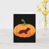 Bet Hound Halloween Hond Pompoen Kaart (Gele Bloem)