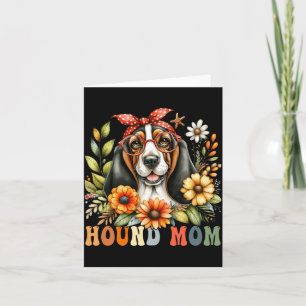 Bet Hound Moeder Hond Liefhebber Moeders Dag Retro Kaart