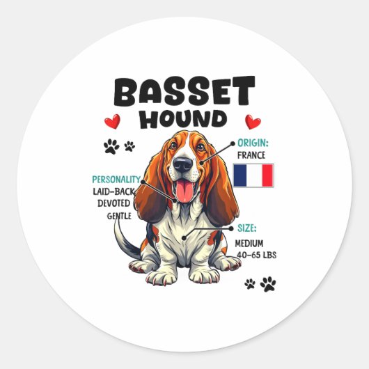 Bet Hound Owner Funny Bet Hound Lover Ronde Sticker (Voorkant)