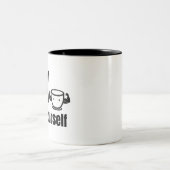 Bet On Yourself Bold Motivation Self Belief Tweekleurige Koffiemok (Center)