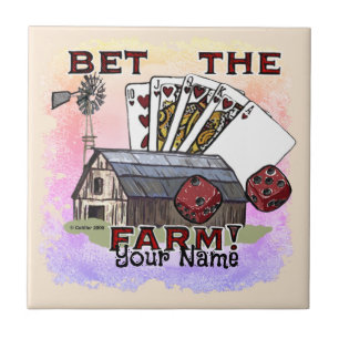 Bet The Farm Poker Tegeltje