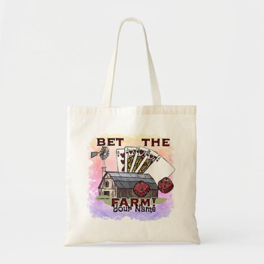 Bet The Farm Poker Tote Bag (Voorkant)