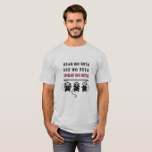 Beta-apen - Wijze apen T-shirt (Voorkant volledig)