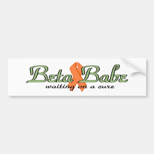 Beta Babe Bumpersticker (Voorkant)