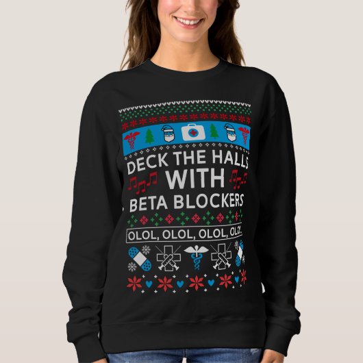 Beta Blockers - Zuster Ugly KerstSweater Trui (Voorkant)