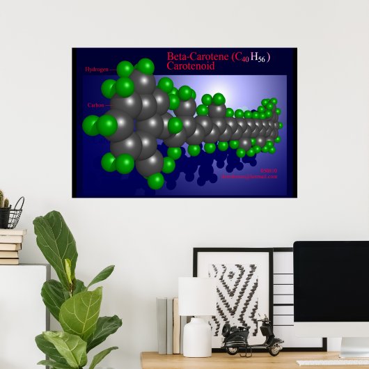 Bèta-Caroteen (afdruk) Poster (Thuiskantoor)