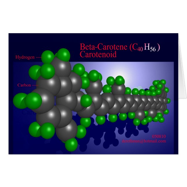 Beta-Caroteen (kaart) (Voorkant Horizontaal)