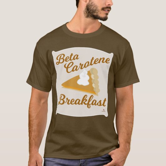 Beta Caroteen Ontbijt Thanksgiving Fun Art T-shirt (Voorkant)