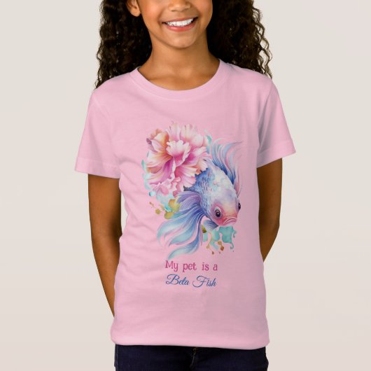 Beta Fish Fantasy Pet T-shirt (Voorkant)