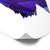 Beta Fish for Polygon Mosaic Blue Poster (Hoek)