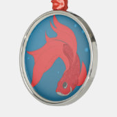 Beta Fish Metalen Ornament (Links)