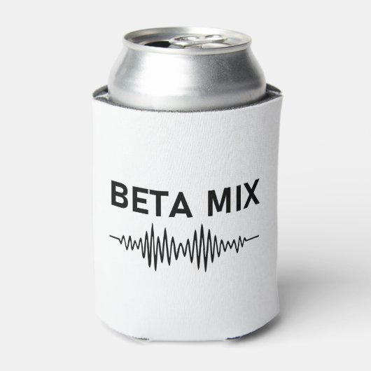 Bèta Mix - Audio WaveForm Blikjeskoeler (Blikje Voorkant)