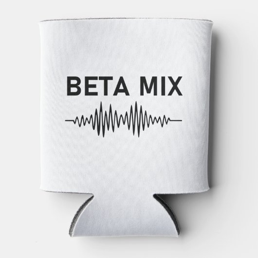 Bèta Mix - Audio WaveForm Blikjeskoeler (Voorkant)
