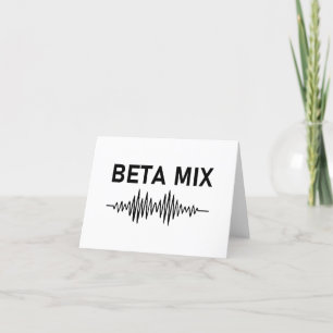 Bèta Mix - Audio WaveForm Feestdagen Kaart