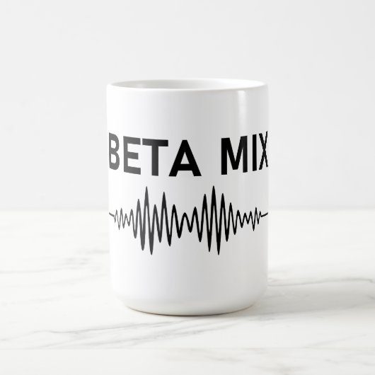 Bèta Mix - Audio WaveForm Koffiemok (Center)