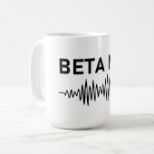 Bèta Mix - Audio WaveForm Koffiemok (Voorkant links)