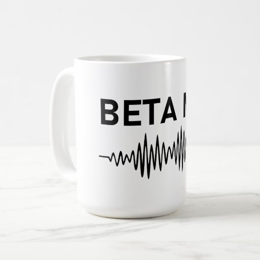 Bèta Mix - Audio WaveForm Koffiemok (Voorkant links)