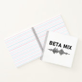 Bèta Mix - Audio WaveForm Notitieboek (Binnen)