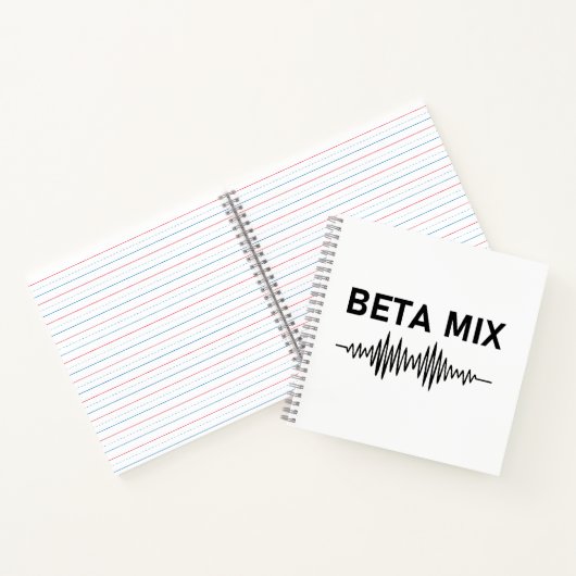 Bèta Mix - Audio WaveForm Notitieboek (Binnen)