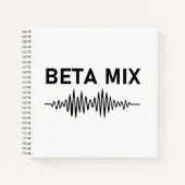 Bèta Mix - Audio WaveForm Notitieboek (Voorkant)