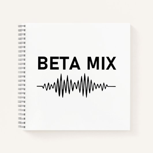 Bèta Mix - Audio WaveForm Notitieboek (Voorkant)