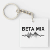 Bèta Mix - Audio WaveForm Sleutelhanger (voorkant)