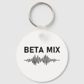 Bèta Mix - Audio WaveForm Sleutelhanger (Voorkant)