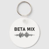 Bèta Mix - Audio WaveForm Sleutelhanger (Achterkant)