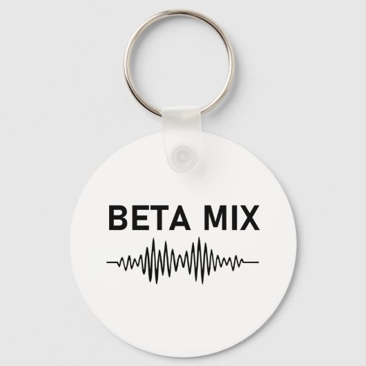 Bèta Mix - Audio WaveForm Sleutelhanger (Achterkant)